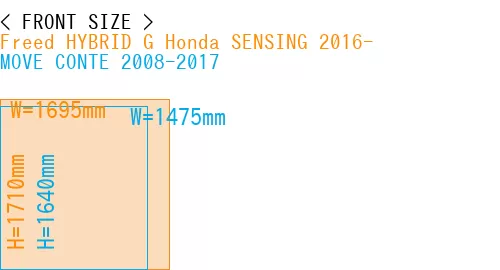 #Freed HYBRID G Honda SENSING 2016- + MOVE CONTE 2008-2017
